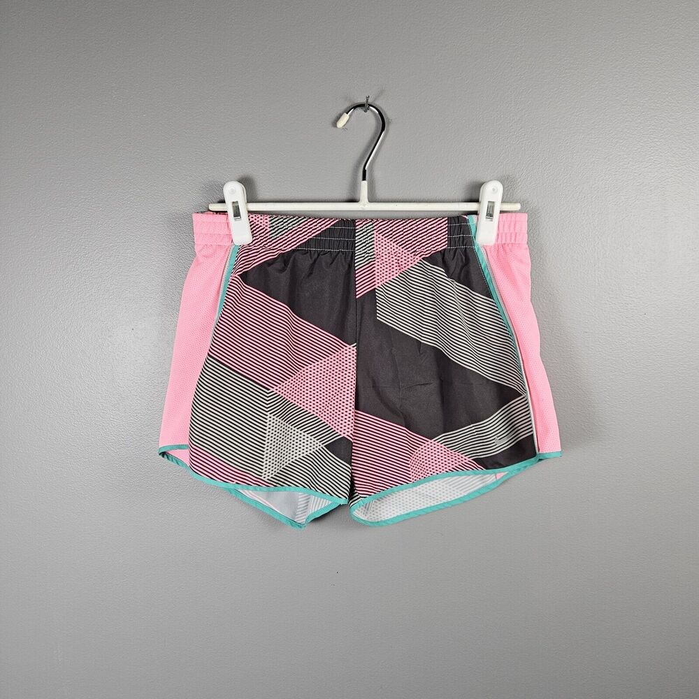 Nike Dri-Fit Pink And Gray 4" Running Shorts Women's Size Small With Liner+